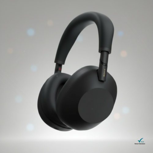 Sony WH-1000XM6 em fundo abstrato; Melhores Fones Bluetooth Over-Ear.
